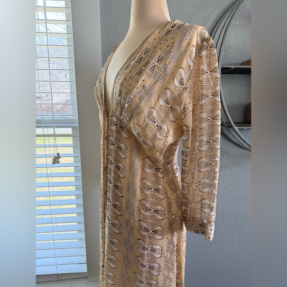 Lolita Jaca St. Barth Ibiza Silk Chiffon Long Dress Size Small - Picture 4 of 8